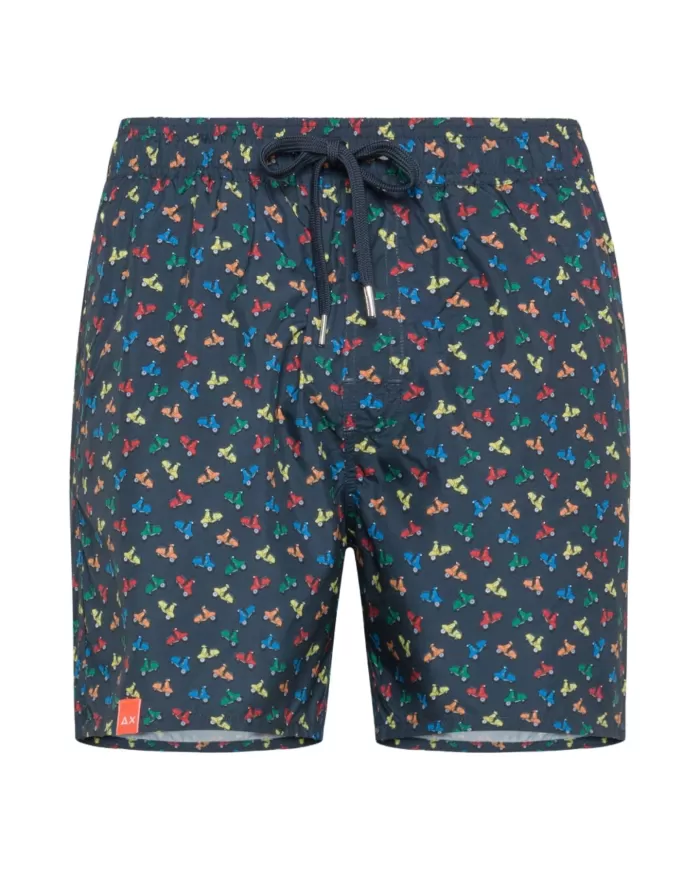 Boxer mare Uomo blu stampa vespe H34127 PATTERN|SUN68 BEACH Boxer mare Uomo blu stampa vespe H34127 PATTERN|SUN68 BEACH