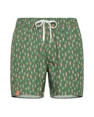 Boxer mare Uomo verde stampa cocktail H34127 PATTERN|SUN68 BEACH
