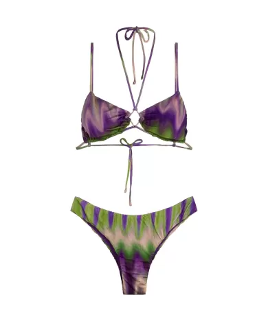 Bikini Donna viola/verde triangolo MF25-0400X21|ME FUI Bikini Donna viola/verde triangolo MF25-0400X21|ME FUI