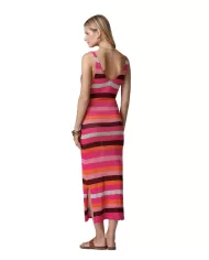 Abito Donna multicolor rigato lungo MF25-0618MC|ME FUI