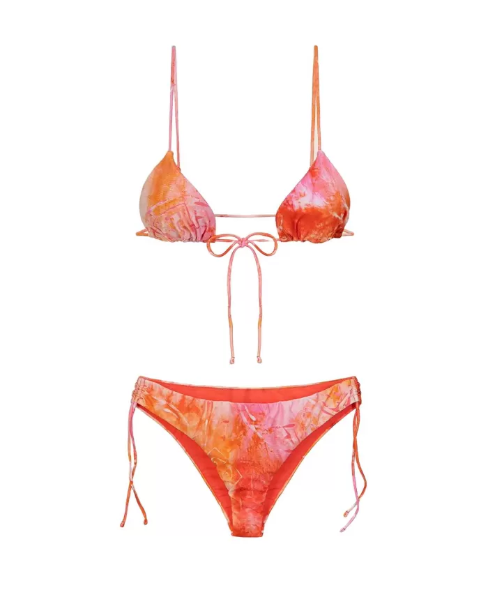 Bikini Donna arancio a fantasia stile triangolo MF25-0750X32|ME FUI Bikini Donna arancio a fantasia stile triangolo MF25-0750X32|ME FUI