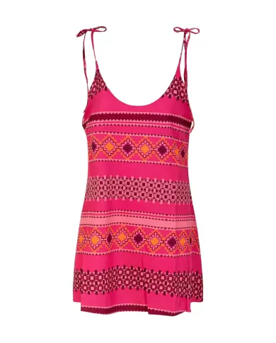 Vestito Donna rosa a fantasia MF25-1600X28|ME FUI Vestito Donna rosa a fantasia MF25-1600X28|ME FUI