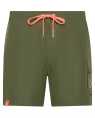 Boxer mare Uomo verde militare con tascone laterale H35105|SUN68 BEACH