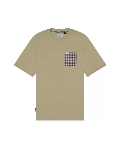 T-shirt Uomo beige in cotone con taschino AA_B005_TS007|AQUASCUTUM T-shirt Uomo beige in cotone con taschino AA_B005_TS007|AQUASCUTUM