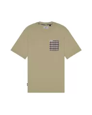 T-shirt Uomo beige in cotone con taschino AA_B005_TS007|AQUASCUTUM