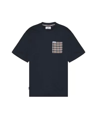 T-shirt Uomo blu in cotone ton taschino AA_B005_TS007|AQUASCUTUM T-shirt Uomo blu in cotone ton taschino AA_B005_TS007|AQUASCUTUM