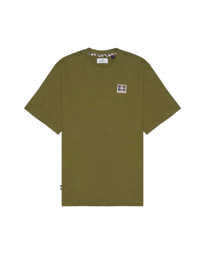 T-shirt Uomo verde militare in cotone AA_B005_TS009|AQUASCUTUM T-shirt Uomo verde militare in cotone AA_B005_TS009|AQUASCUTUM