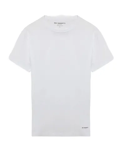 T-shirt Uomo bianca in prima cotton RRU164CL870451|ROY ROGER'S T-shirt Uomo bianca in prima cotton RRU164CL870451|ROY ROGER'S