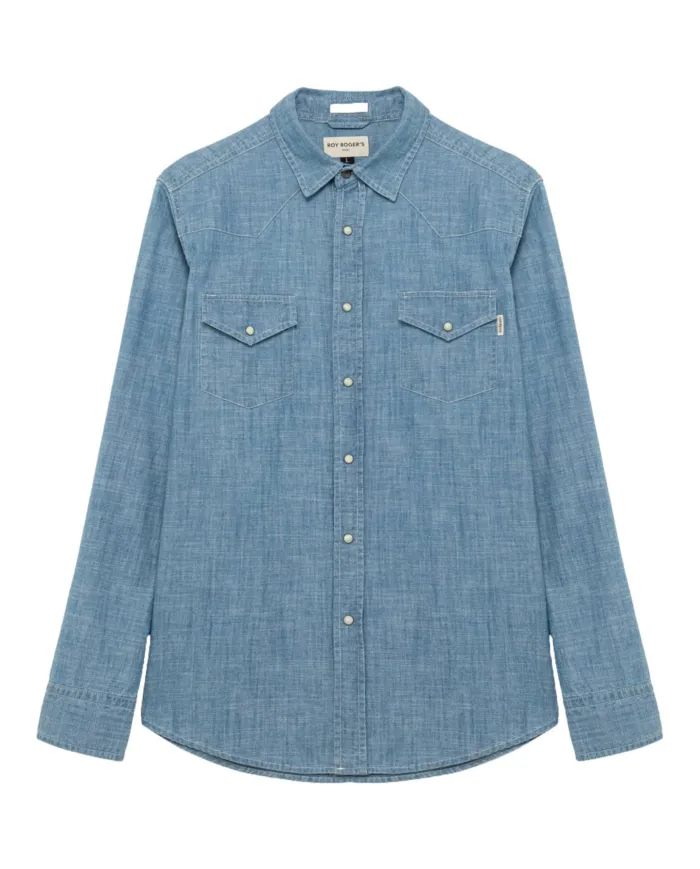Camicia Uomo lavaggio chiaro RRU400CG370111 MARTIN|ROY ROGER'S Camicia Uomo lavaggio chiaro RRU400CG370111 MARTIN|ROY ROGER'S