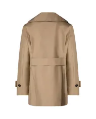 SAVE THE DUCK Trench Donna D31600W GRIN20 SOFI taglio corto con chiusura doppiopetto 40015 STARDUST BEIGE