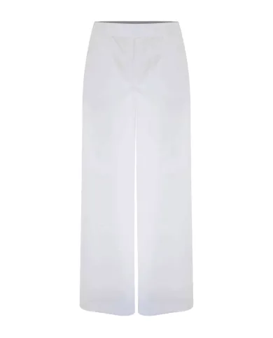 Pantalone Donna bianco a gamba larga P25PPF5754ABUN0000 HALDYR|KOCCA Pantalone Donna bianco a gamba larga P25PPF5754ABUN0000 HALDYR|KOCCA