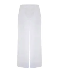 Pantalone Donna bianco a gamba larga P25PPF5754ABUN0000 HALDYR|KOCCA