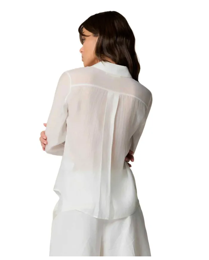 Camicia Donna bianca con spilla P25PCM5598ABUN0000 HALEY|KOCCA Camicia Donna bianca con spilla P25PCM5598ABUN0000 HALEY|KOCCA