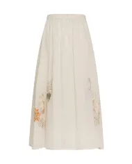 Gonna Donna panna lunga con ricami floreali GO0763 50 780089|SEVENTY 19.70