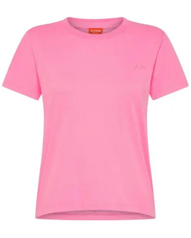 SUN68 BEACH T-shirt Donna T35260 PE 2025 girocollo in jersey di cotone 62 FUXIA FLUO SUN68 BEACH T-shirt Donna T35260 PE 2025 girocollo in jersey di cotone 62 FUXIA FLUO