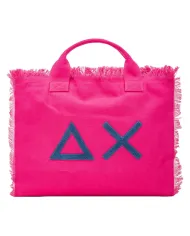 Borsa mare Donna in cotone fuxia X35220|SUN68 BEACH