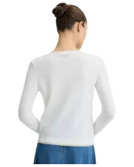 Cardigan Donna bianca a manica lunga WXX056MS49I| Cardigan Donna bianca a manica lunga WXX056MS49I|