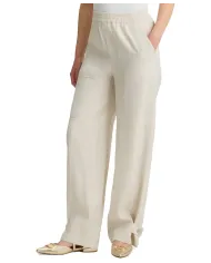 Pantalone Donna beige largo WA5262T3406|LIU JO