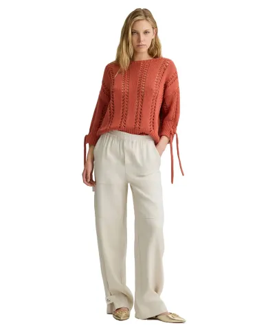 Pantalone Donna beige largo WA5262T3406|LIU JO Pantalone Donna beige largo WA5262T3406|LIU JO
