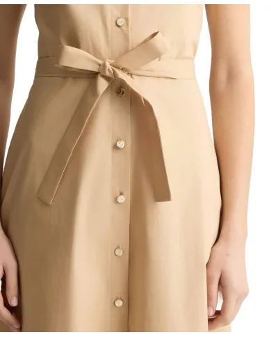 LIU JO Abito Donna WA5357T4853 in cotone lungo modello chemisier 60920 noisette LIU JO Abito Donna WA5357T4853 in cotone lungo modello chemisier 60920 noisette