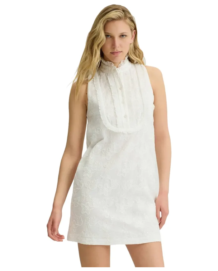 Abito Donna bianco in cotone a collo alto WA5404T4281|LIU JO Abito Donna bianco in cotone a collo alto WA5404T4281|LIU JO