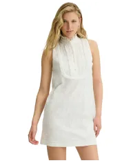 Abito Donna bianco in cotone a collo alto WA5404T4281|LIU JO