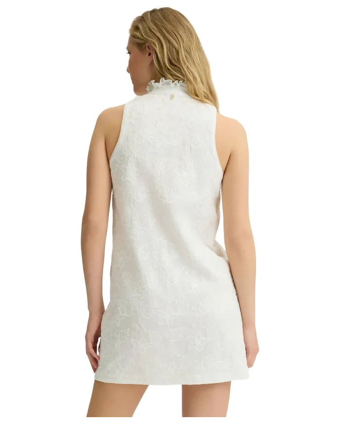 Abito Donna bianco in cotone a collo alto WA5404T4281|LIU JO Abito Donna bianco in cotone a collo alto WA5404T4281|LIU JO