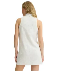 Abito Donna bianco in cotone a collo alto WA5404T4281|LIU JO