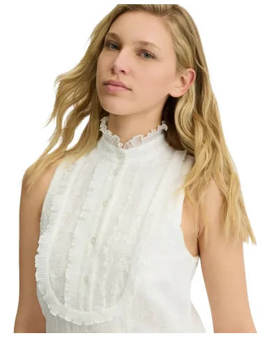 Abito Donna bianco in cotone a collo alto WA5404T4281|LIU JO Abito Donna bianco in cotone a collo alto WA5404T4281|LIU JO