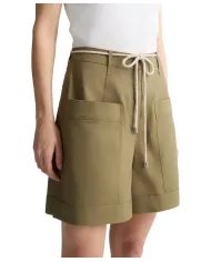 Bermuda Donna verde militare in cotone WA5175T4853|LIU JO