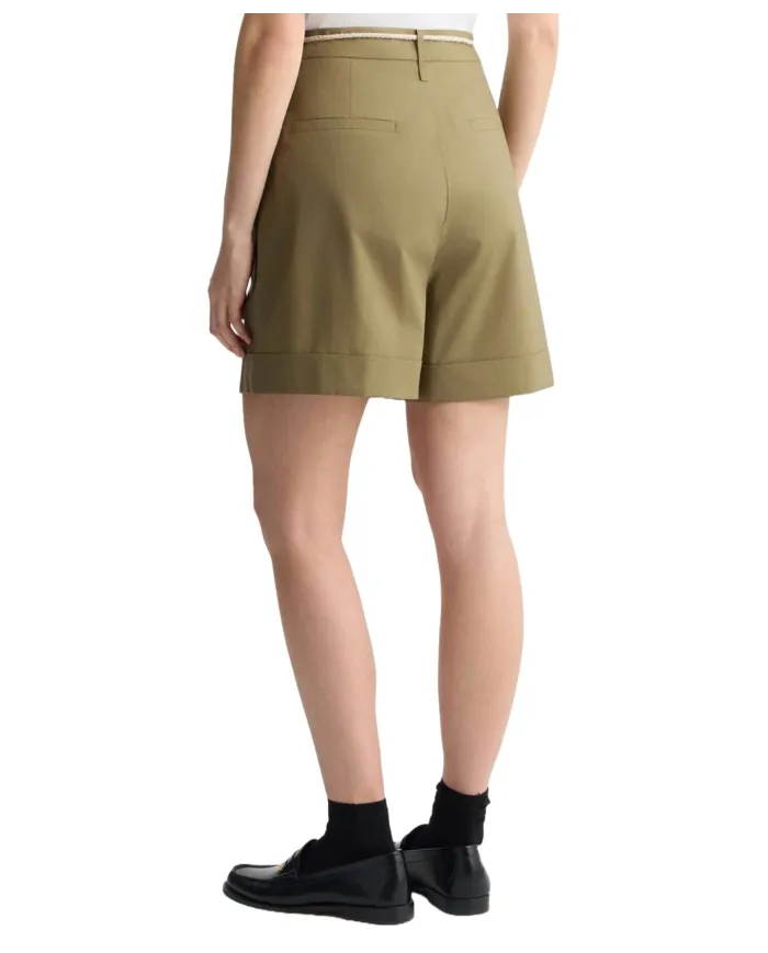 Bermuda Donna verde militare in cotone WA5175T4853|LIU JO