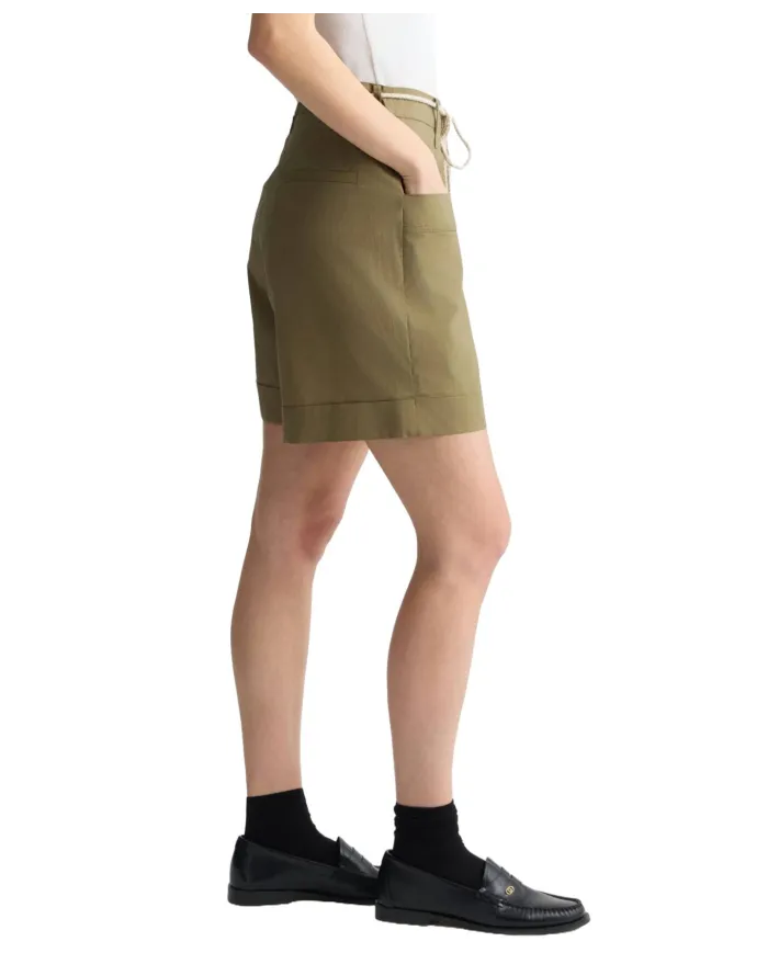 Bermuda Donna verde militare in cotone WA5175T4853|LIU JO