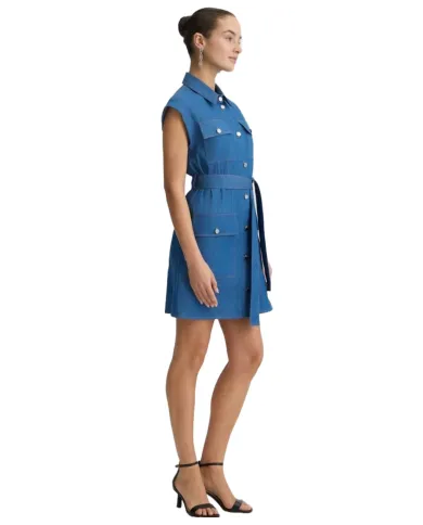 Abito Donna n denim corto stile camicia WA5509D4695|LIU JO Abito Donna n denim corto stile camicia WA5509D4695|LIU JO