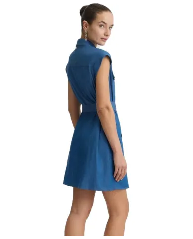 Abito Donna n denim corto stile camicia WA5509D4695|LIU JO Abito Donna n denim corto stile camicia WA5509D4695|LIU JO