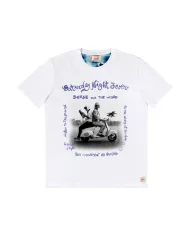 T-shirt Uomo bianca in cotone con tampa BLAWY VR0332|BOB
