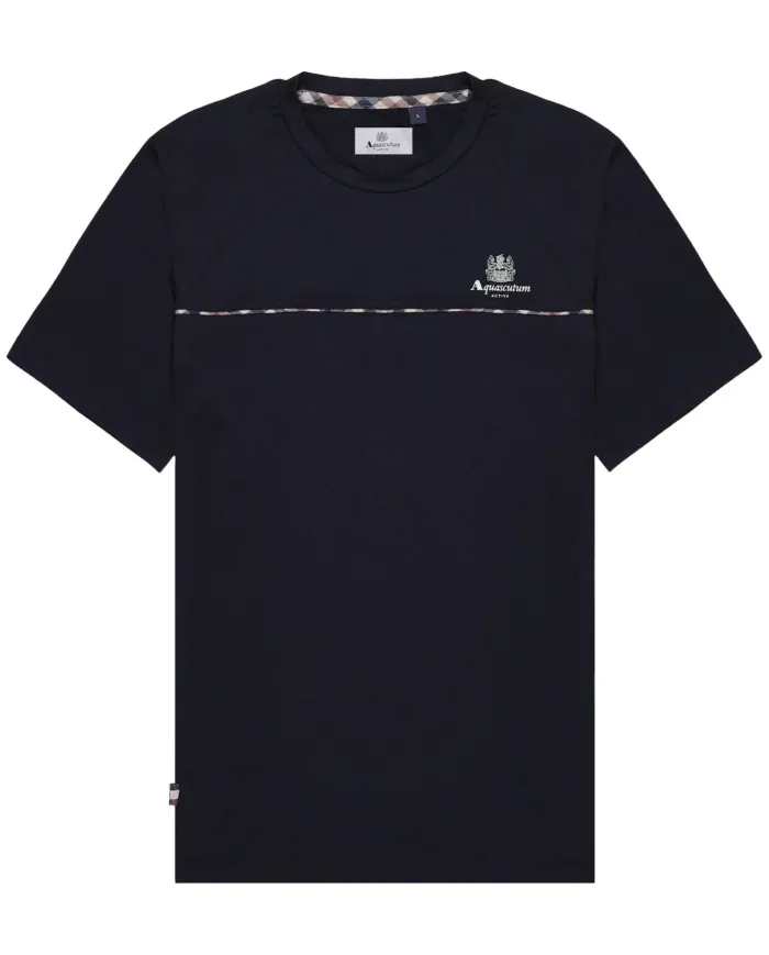 T-shirt Uomo blu con logo AA_B005_TS002|AQUASCUTUM T-shirt Uomo blu con logo AA_B005_TS002|AQUASCUTUM
