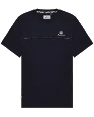 T-shirt Uomo blu con logo AA_B005_TS002|AQUASCUTUM