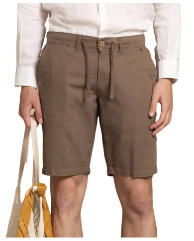 Short Uomo marrone in lino NILS CMBC|IMPURE Short Uomo marrone in lino NILS CMBC|IMPURE