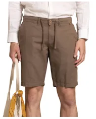 Short Uomo marrone in lino NILS CMBC|IMPURE
