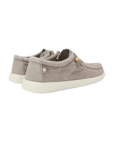 Mocassino Uomo beige in cotone WALLABI WASHED WP150|WALK IN PITAS Mocassino Uomo beige in cotone WALLABI WASHED WP150|WALK IN PITAS