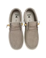 Mocassino Uomo beige in cotone WALLABI WASHED WP150|WALK IN PITAS