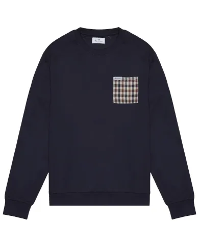 Felpa Uomo blu in cotone AA_B005_SW008|AQUASCUTUM Felpa Uomo blu in cotone AA_B005_SW008|AQUASCUTUM