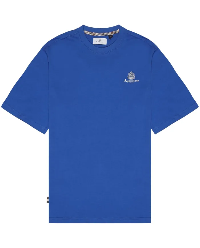 T-shirt Uomo royal in cotone AA_B005_TS005 |AQUASCUTUM T-shirt Uomo royal in cotone AA_B005_TS005 |AQUASCUTUM