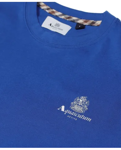 T-shirt Uomo royal in cotone AA_B005_TS005 |AQUASCUTUM T-shirt Uomo royal in cotone AA_B005_TS005 |AQUASCUTUM