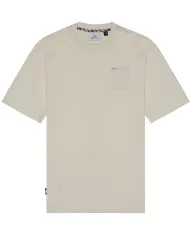 T-shirt Uomo bianco panna con taschino AA_B005_TS006|AQUASCUTUM