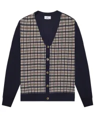 Cardigan Uomo fantasia a quadri in cotone AA_B005_WO006|AQUASCUTUM