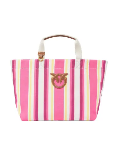 Borsa Donna rigata misura media 104753 A2G5 SHOPPING BAG|PINKO Borsa Donna rigata misura media 104753 A2G5 SHOPPING BAG|PINKO