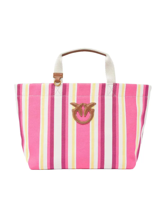 Borsa Donna rigata misura media 104753 A2G5 SHOPPING BAG|PINKO Borsa Donna rigata misura media 104753 A2G5 SHOPPING BAG|PINKO