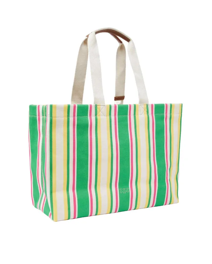 Borsa Donna rigata misura media 104754 A2G5 SHOPPING BAG|PINKO Borsa Donna rigata misura media 104754 A2G5 SHOPPING BAG|PINKO