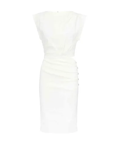 Abito Donna bianco stile longhette 104955 A0IM CIELO|PINKO Abito Donna bianco stile longhette 104955 A0IM CIELO|PINKO